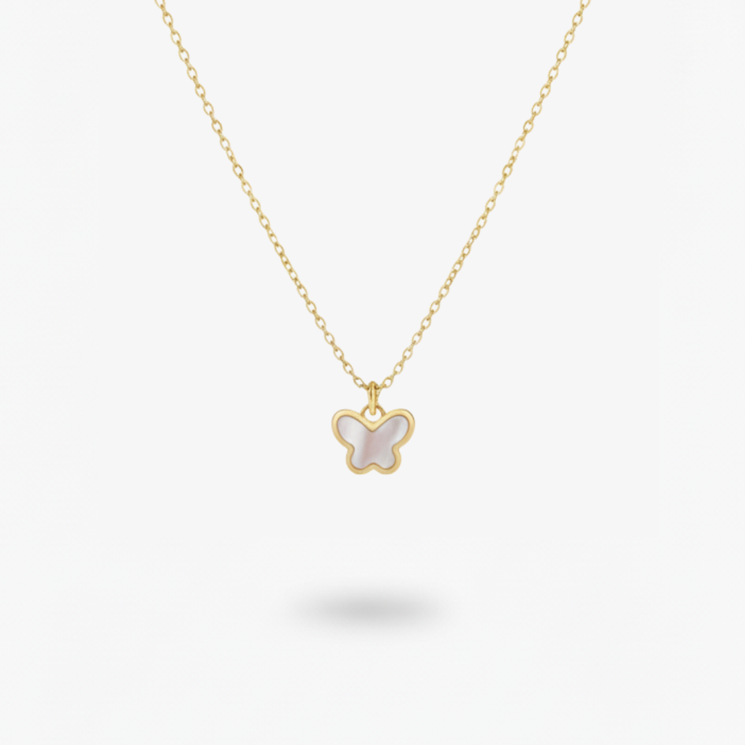 Collana Farfalla Madreperla - Oro 18ct