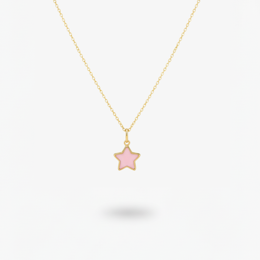 Collana Stella Rosa - Oro 18ct