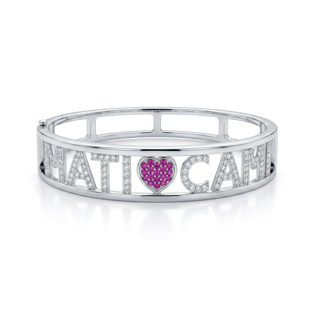 Bracciale a manetta Personalizzato - Argento 925