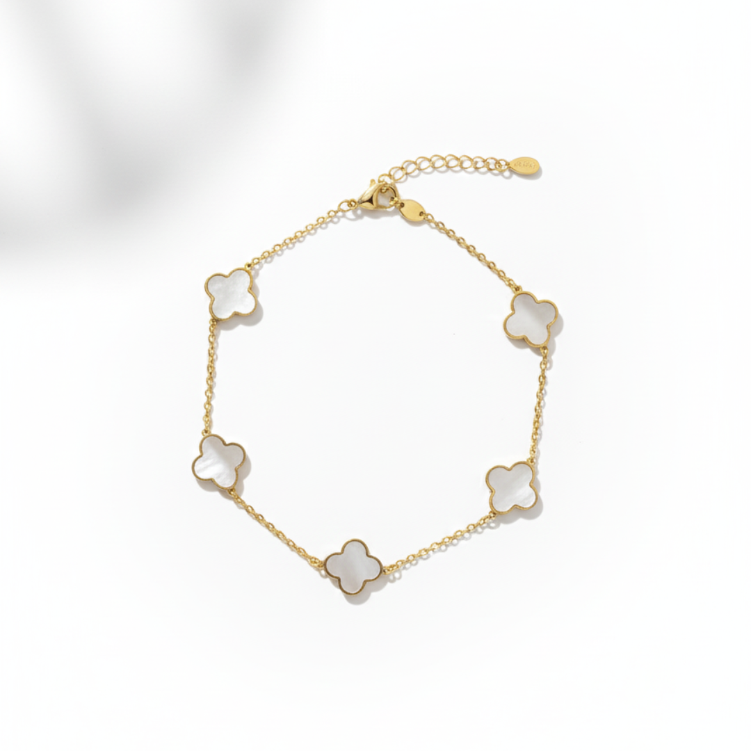 Bracciale Quadrifoglio Madreperla - Oro 18ct