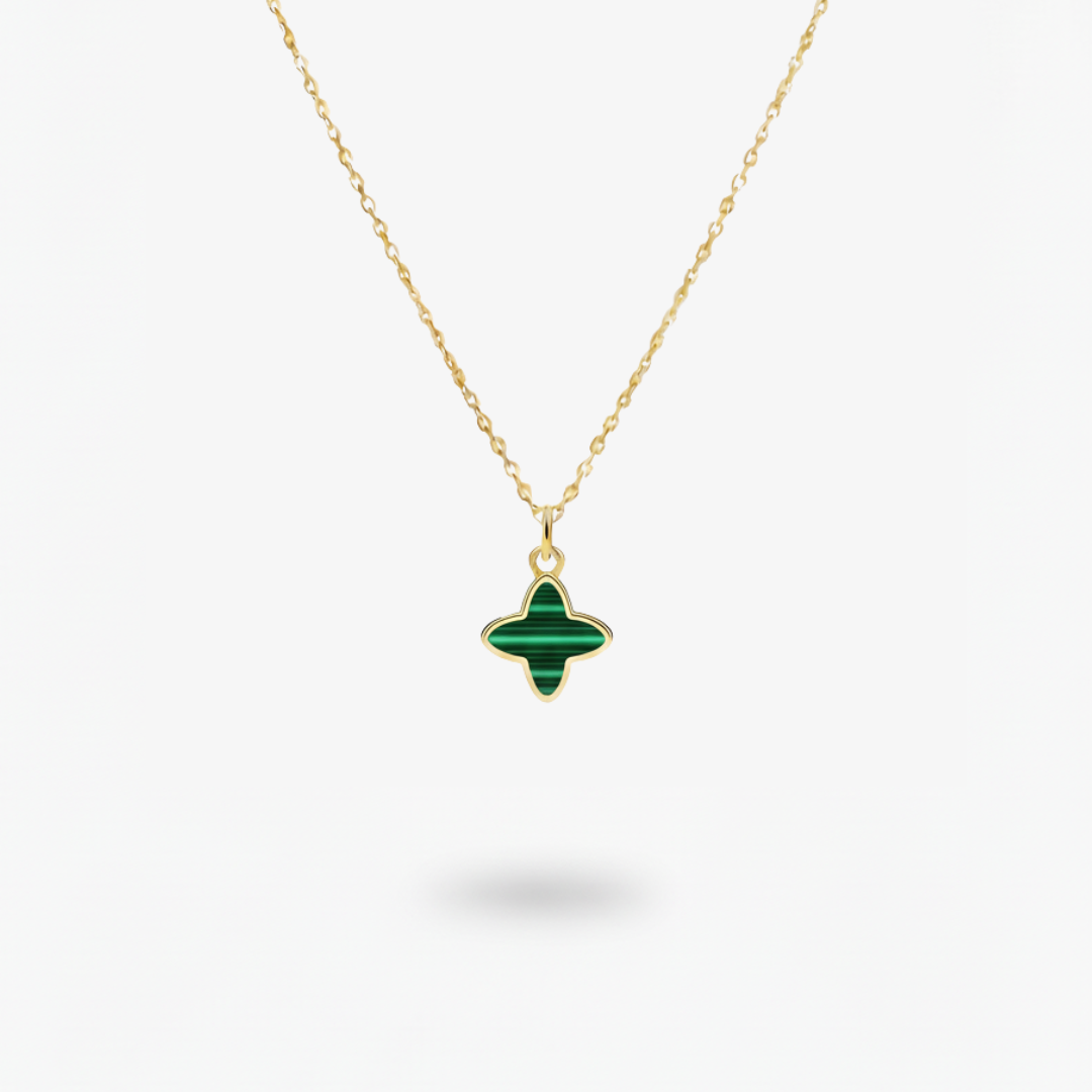 Collana Corolla Malachite - Oro 18ct