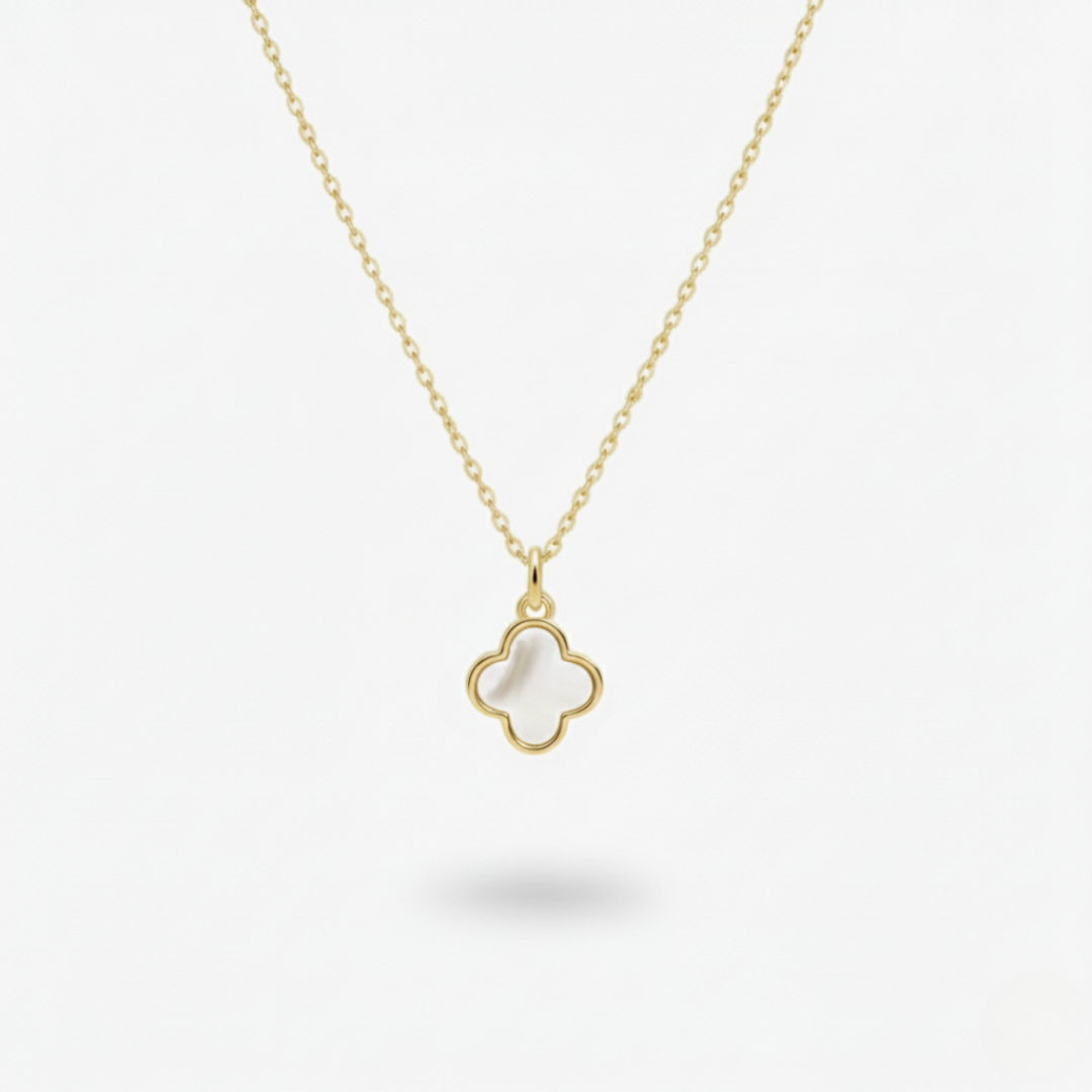 Collana Quadrifoglio Madreperla - Oro 18ct